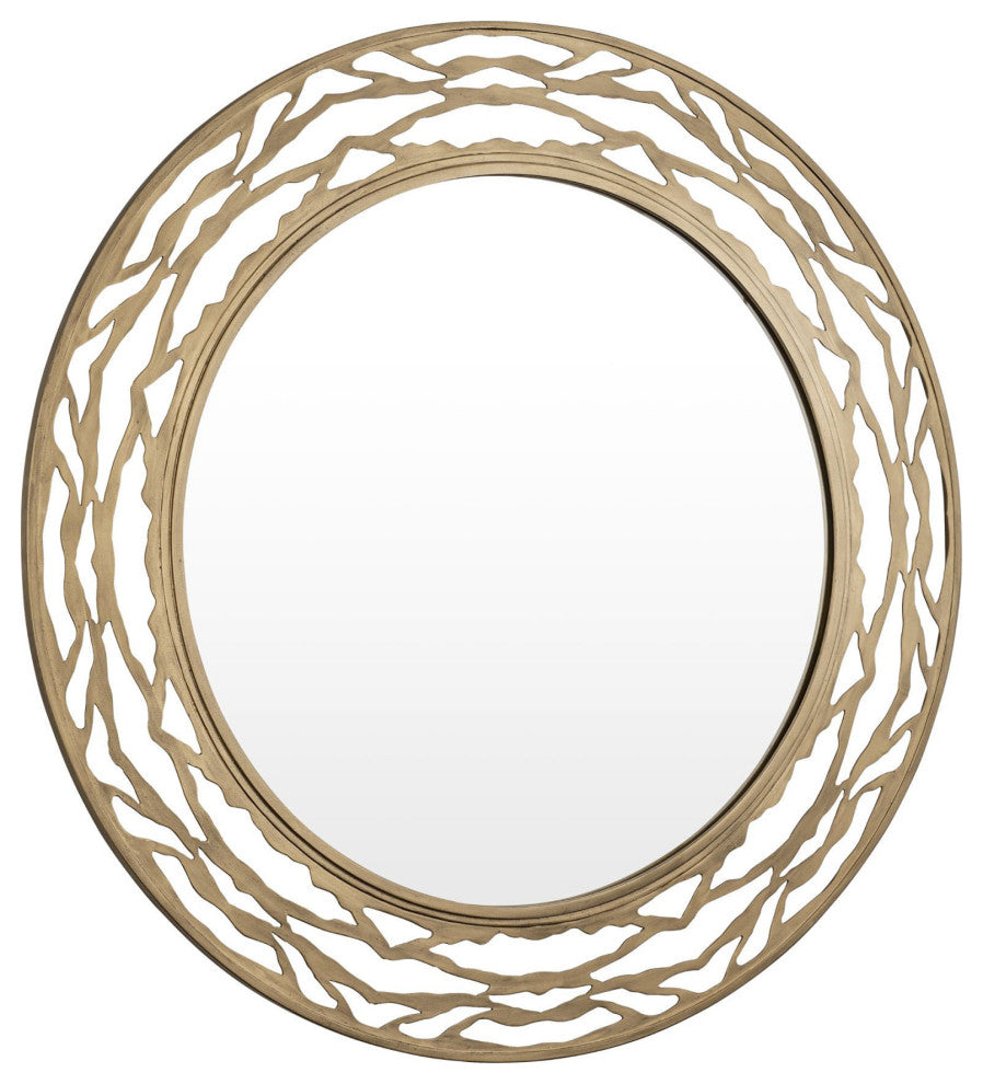 Varaluz 348MI33 Kato 33" Diameter Circular Bathroom Mirror - Carbon