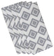 19x19", Diamond Jive 1 Geometric Print Napkin, Gray, Set of 4
