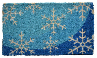 Snow Flakes Coir Mat