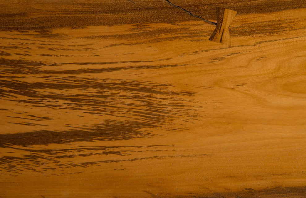 Wood Console Table, Metal U Legs