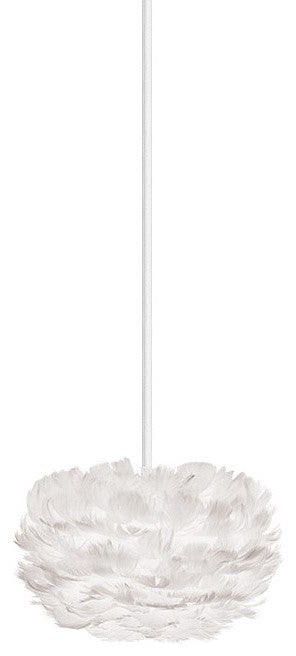 Eos Micro Hardwired Pendant, White/White