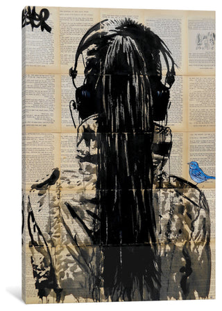 "Sonic Gallery" by Loui Jover, 40x26x1.5"