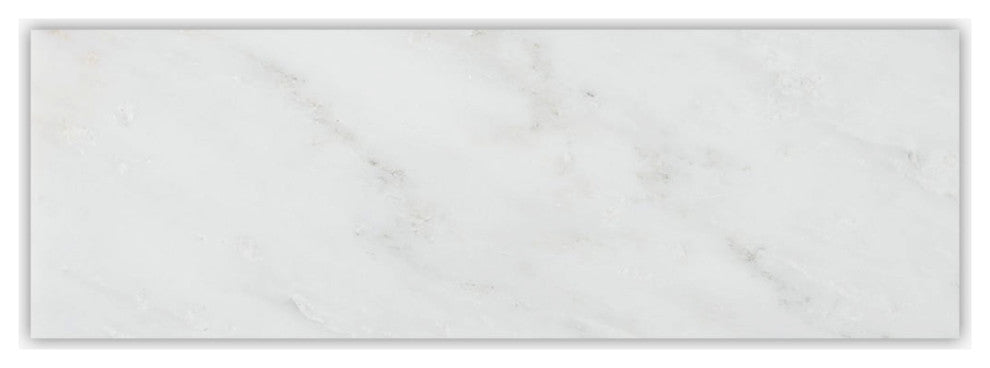 Asian Statuary Polished 4x12 Micro Beveled Marble Tile
