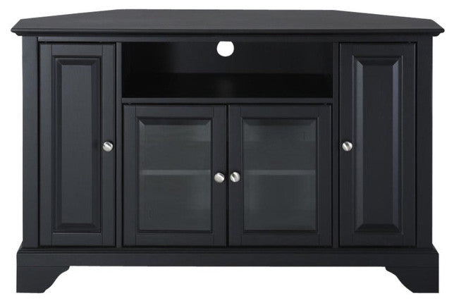 LaFayette 48" Corner TV Stand, Black