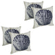 Spun Polyester 17" Outdoor Throw Pillows, Set of 4, Tropical