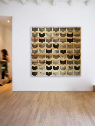 "Duplication Matters" Painting Print on White Wood