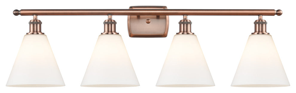 Innovations 516-4W-AC-GBC-81-LED 4 Light Bath Vanity Light, Antique Copper