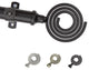 Ben 13/16" Diameter Curtain Rod, Black, 18-28"