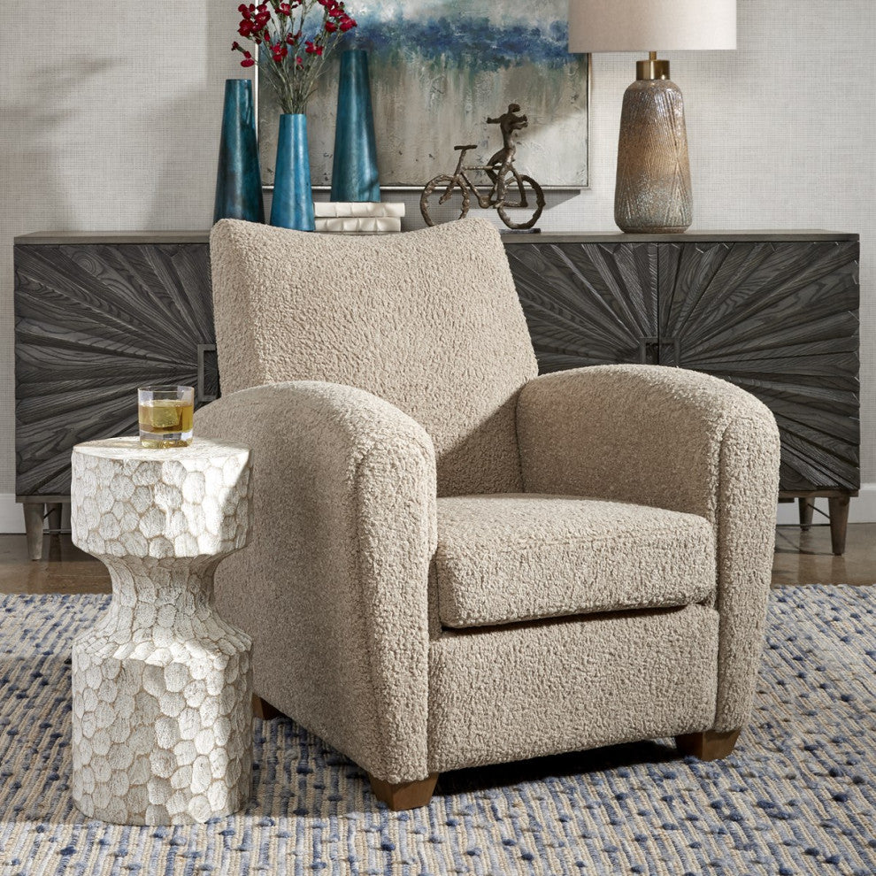 Uttermost Teddy Accent Chair 23694, Latte