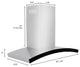 ZLINE 30 in. Wall Range Hood, Stainless Steel, KN6-30