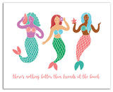 Mermaid Friends 20x16 Canvas Wall Art
