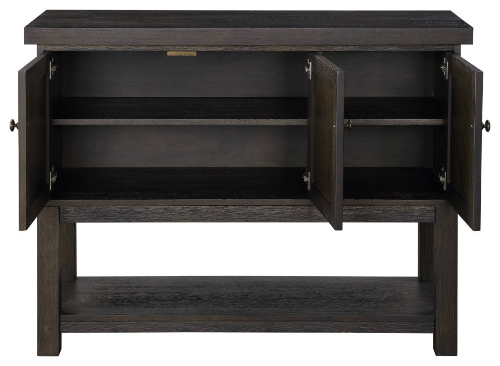 ACME Haddie Server, Distressed Walnut