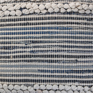 Bold Textured Navy Throw Pillow