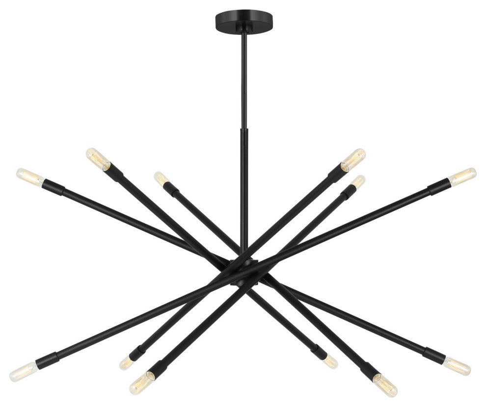 Eastyn 12-Light Indoor Extra Large Chandelier, Midnight Black