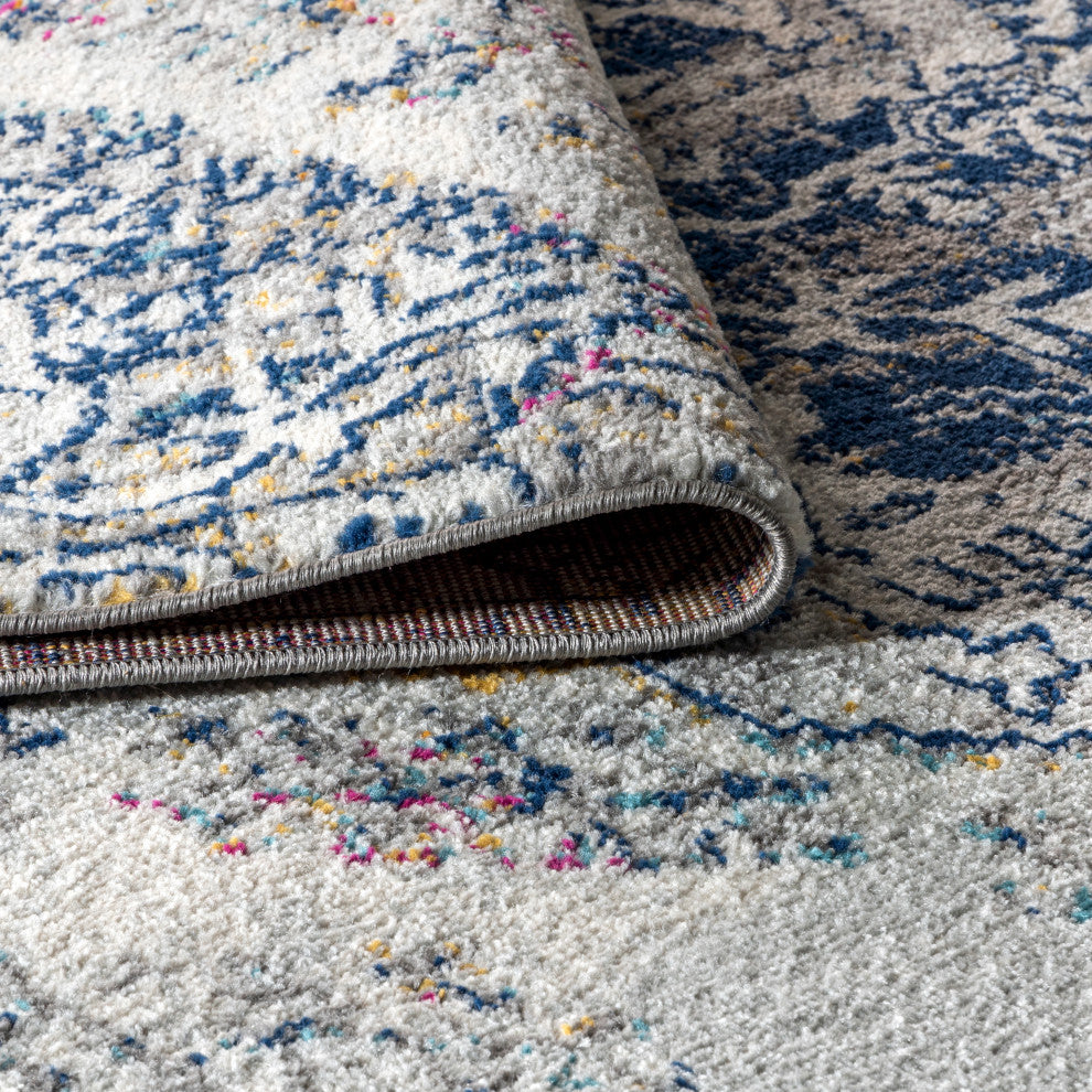 Modern Persian Boho Vintage Area Rug, 2x8