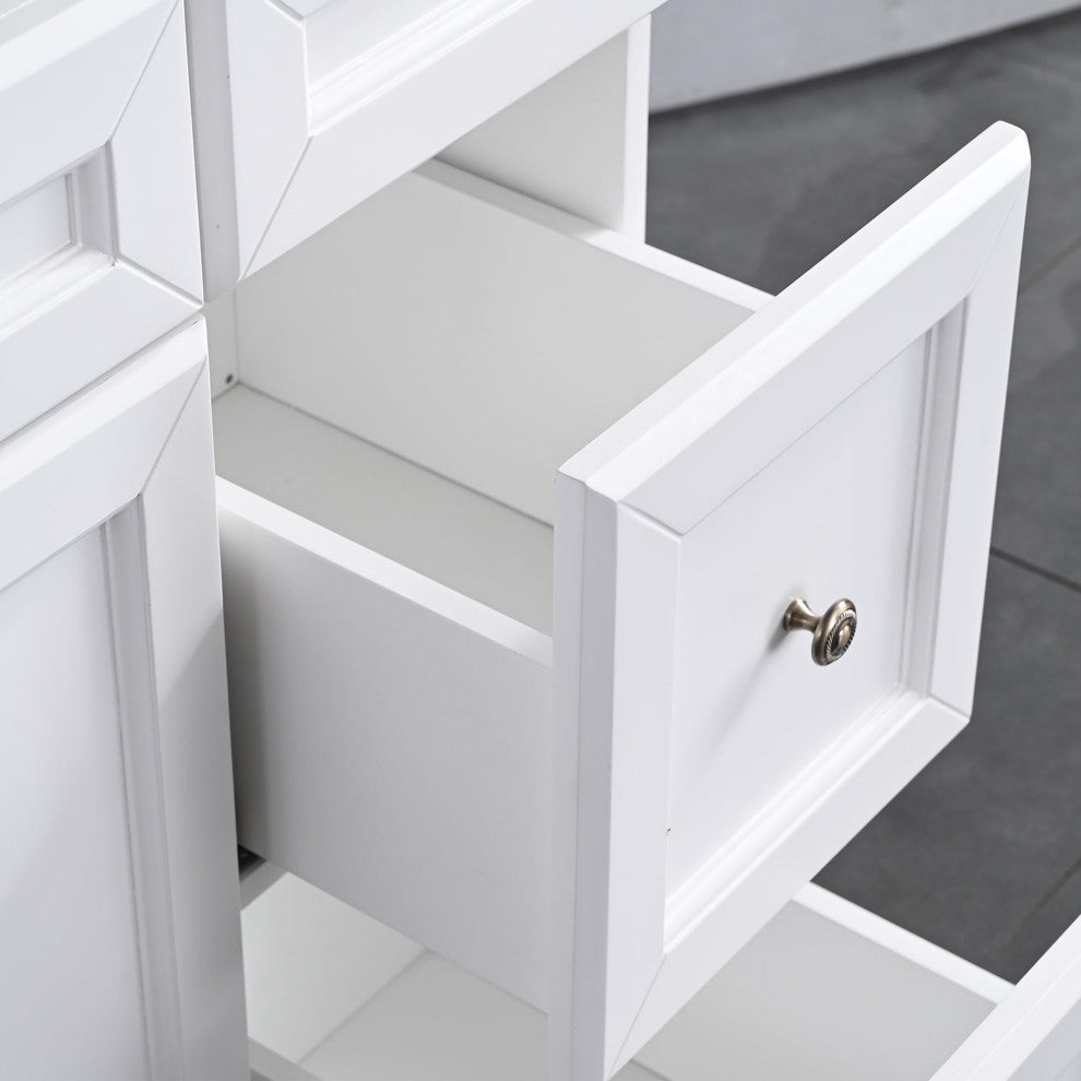 47 Inch Wood Freestanding Bathroom Vanity Base with Drawers