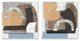 Abstract Shape Collage Modern Brown Grey Blue,2pc, each 12 x 12