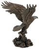 Bald Eagle Catching Fish Statue