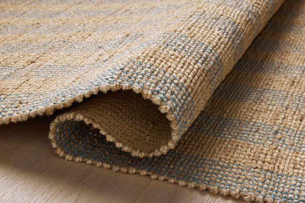 Chris Loves Julia x Loloi Judy Natural / Sky 8'-6" x 11'-6" Area Rug