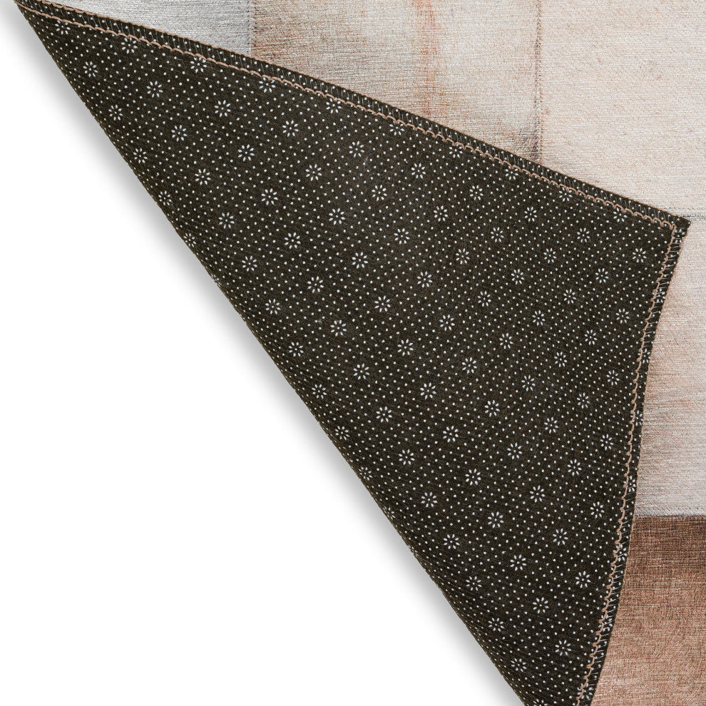 Indoor/Outdoor Stetson SS10 Khaki Machine Washable 2'3" x 12' Runner Rug