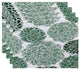 Olivia, Floral Print Placemat, Green