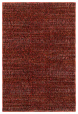 Oriental Weavers Atlas Collection Red/ Rust Solid Indoor Area Rug 1'10"X3'2"