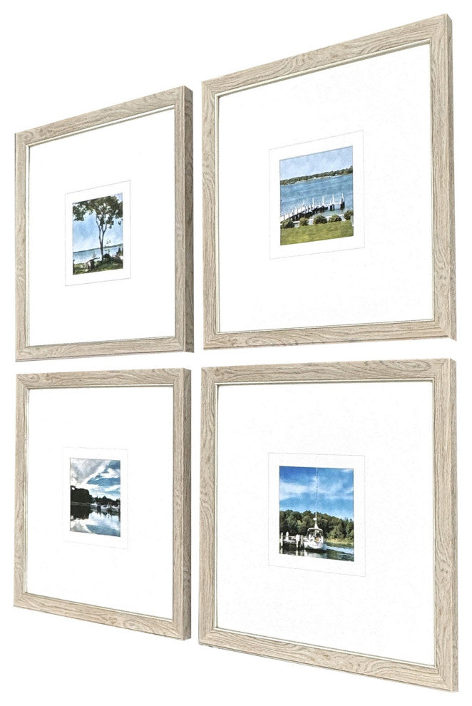 On the Water Framed Art, 4-Piece Set