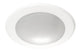 Slim - 6" LED Flush Mount - White Finish - Frosted Diffuser