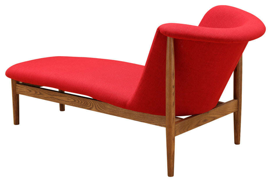 Modern Classics Ash Lounge Chair, Red