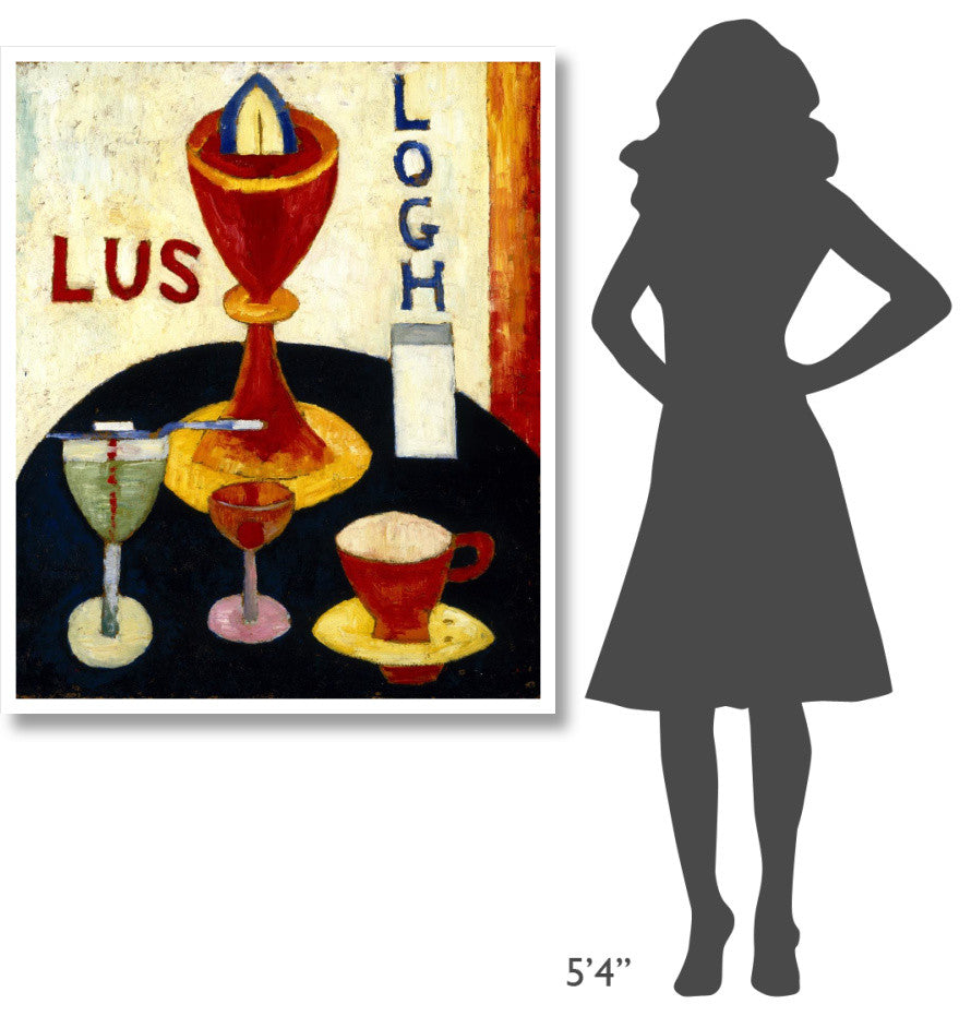 "Handsome Drinks, 1916" Digital Paper Print by Marsden Hartley, 38"x46"