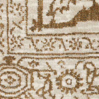 Iris Two-Tone Medallion Ivory/ Gold Area Rug 5'3" x 7'6"
