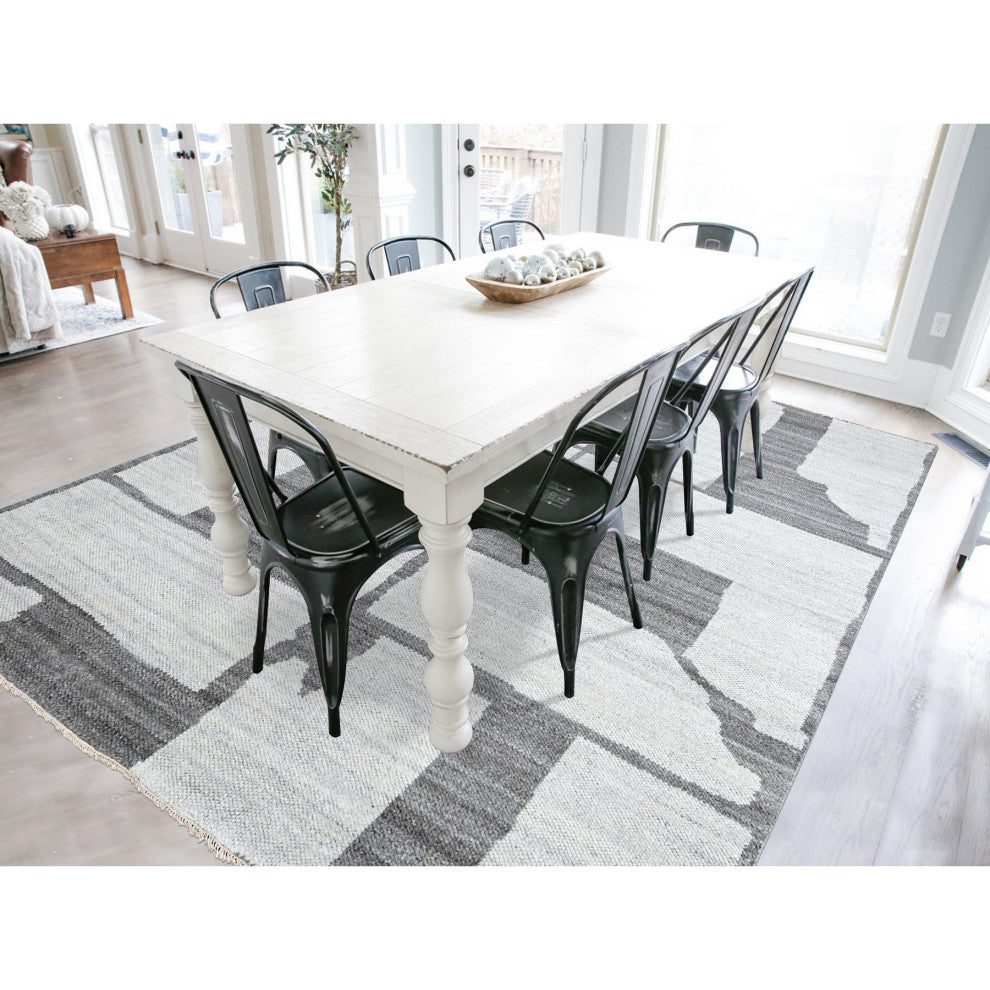 Grey Wool Hand knotted Natural Dyes Modern Oriental Rug 9' x 11'8"