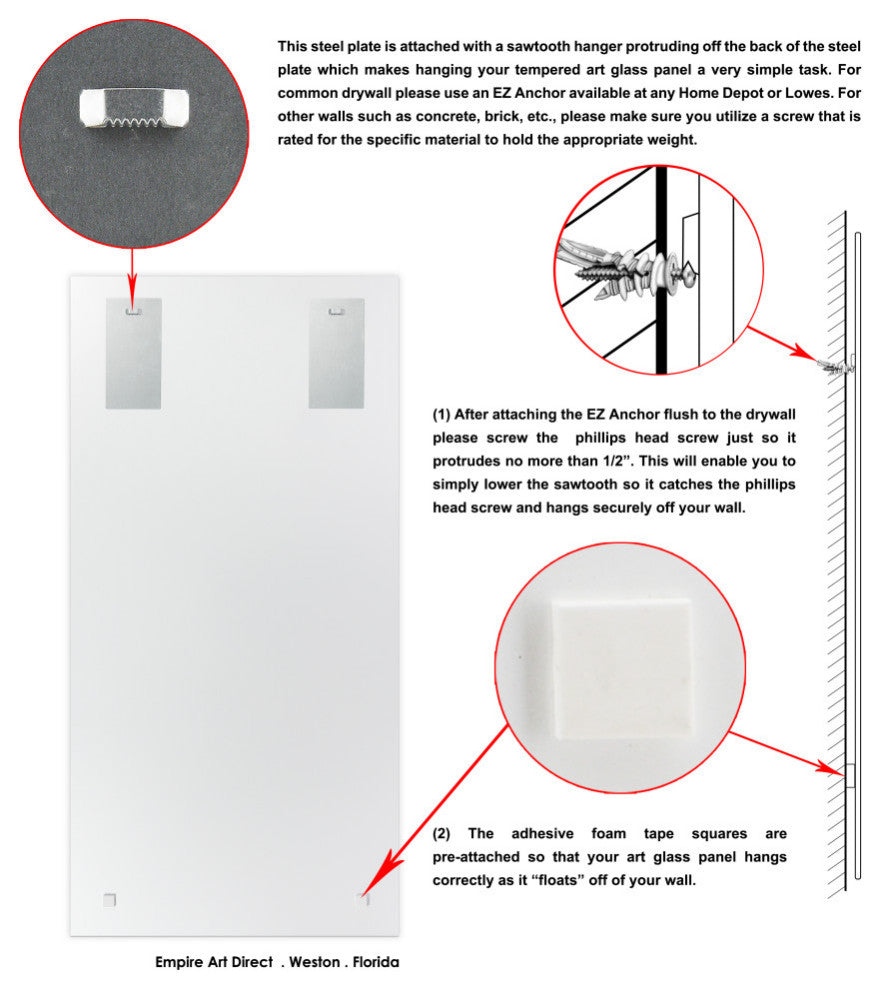 "King of the Jungle" Reverse Printed Tempered Glass With Silver Leaf