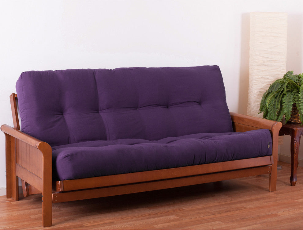 Blazing Needles Renewal 10" Twill Full Futon Mattress, Grape