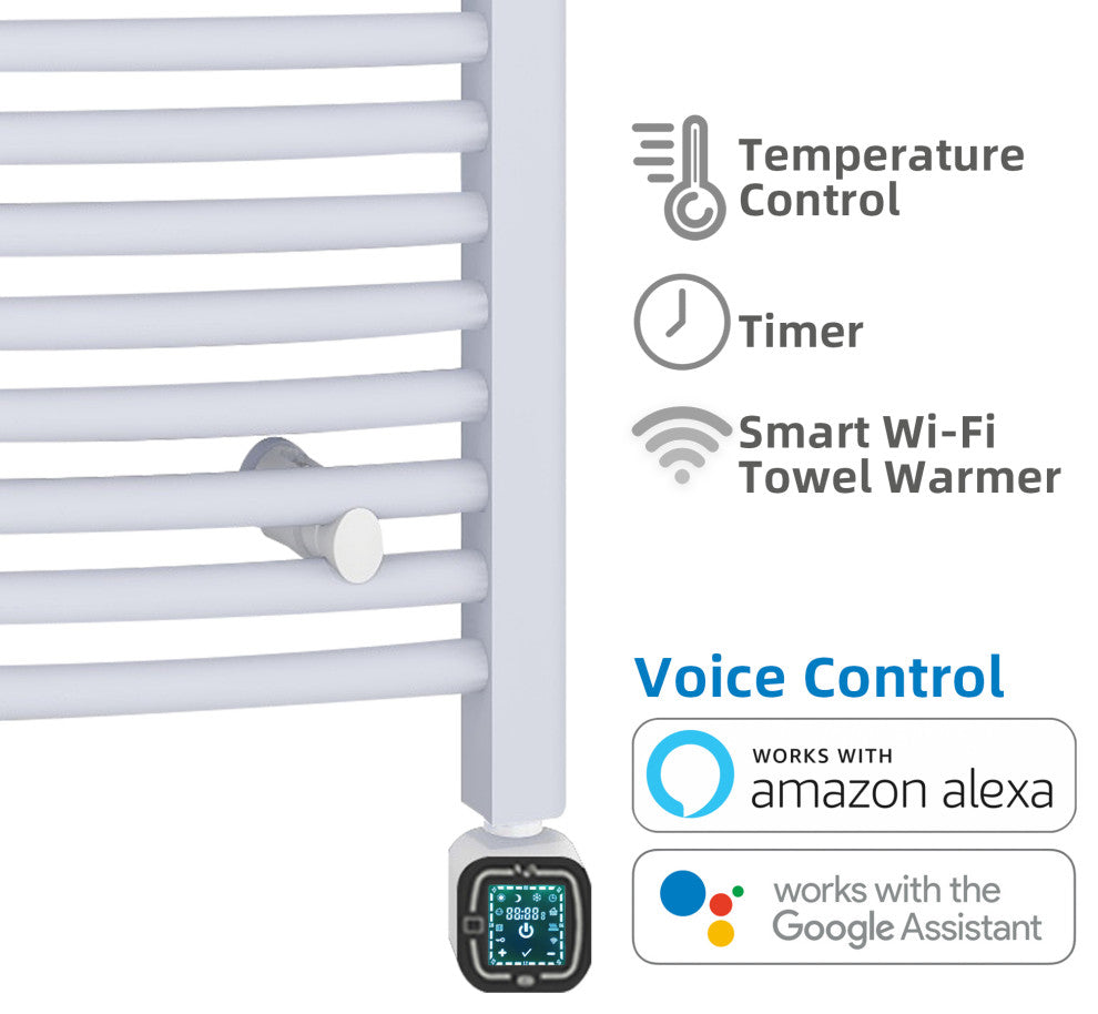 HEATGENE Smart Towel Warmer With Timer and Temperature Control, White
