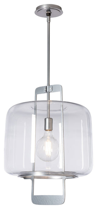 Dane Pendant, Sterling/Clear Glass