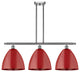 Innovations 516-3I-SN-MBD-12-RD 3 Light Island Light, Brushed Satin Nickel