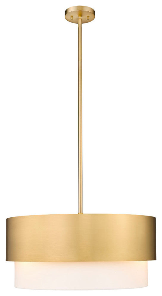 Z-Lite 495P18 Counterpoint 3 Light 18"W Pendant - Matte Black