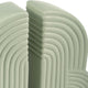 Ceramic Set of 2 13X10" Arches Bookends, Cucumber