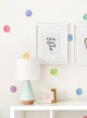 Watercolor Dots Vinyl Wall Stickers, Rainbow