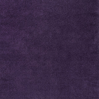 Haze Solid Low-Pile Runner Rug, Purple, 5' Square