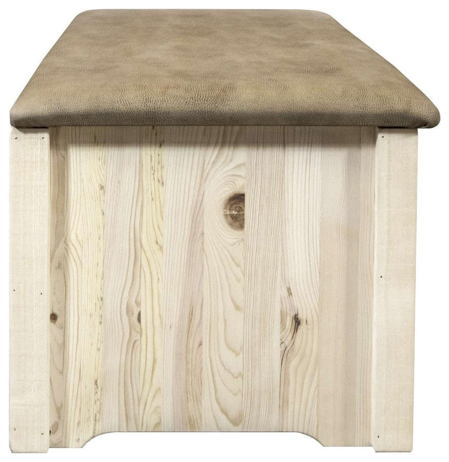 Homestead Collection Small Blanket Chest, Buckskin Upholstery, Ready To Finish