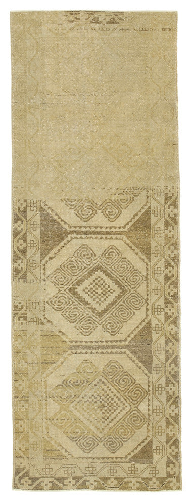 Rug N Carpet - Handwoven Oriental 3' 5'' x 9' 7'' Low Pile  Wool Rug
