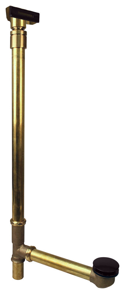 22" Ball Joint Linear Overflow With ADA Approved Tip-Toe Drain, Oil Rubbed Bronze