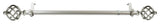 Walter Multi Angle Ceiling Rod 120-170 inch, Satin Nickel, One Sided