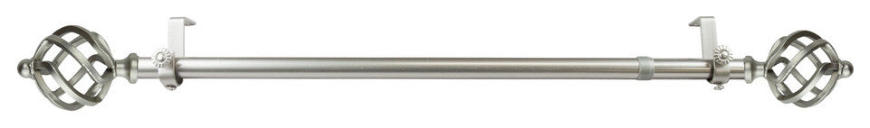 Walter Multi Angle Ceiling Rod 120-170 inch, Satin Nickel, One Sided