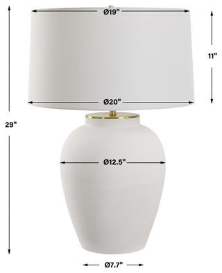 Uttermost Adelaide White Table Lamp
