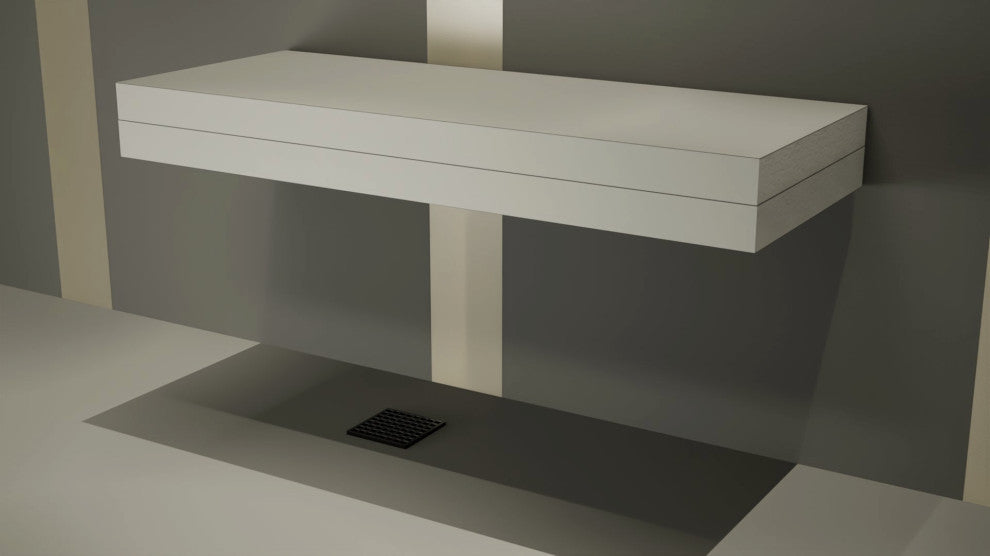 The Original™ Floating Shower Bench Kit with Dural XPS Foam Board, 14x18