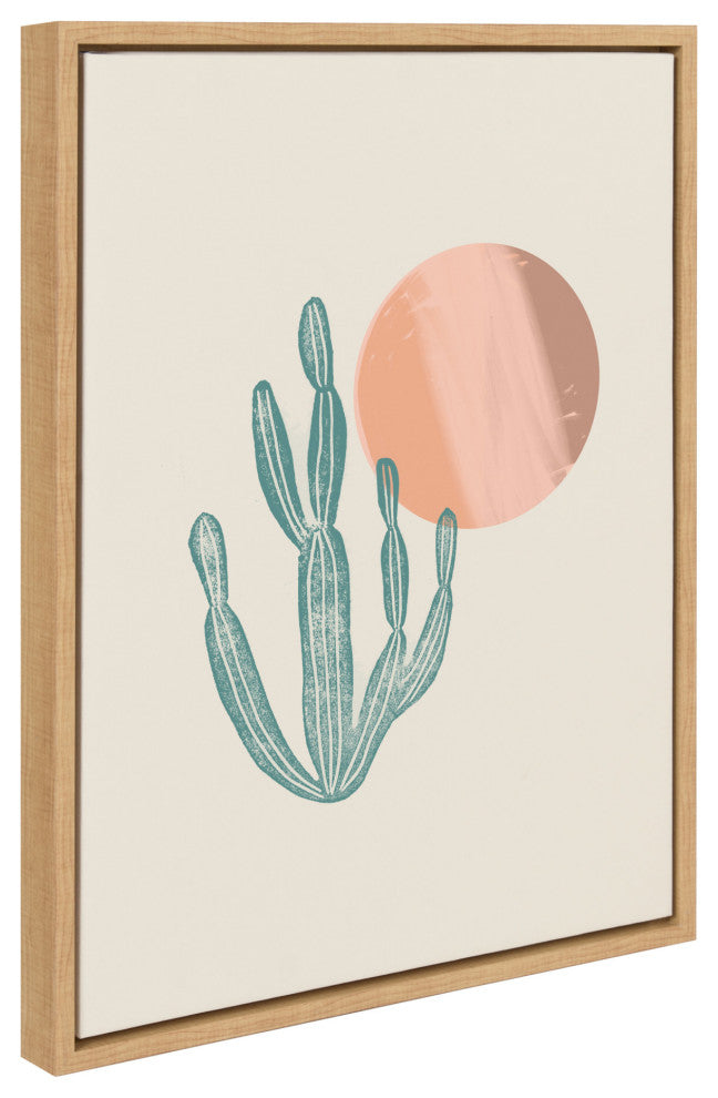 Sylvie Desert Sunrise Framed Canvas by Kate Aurelia Holloway, Natural 18x24