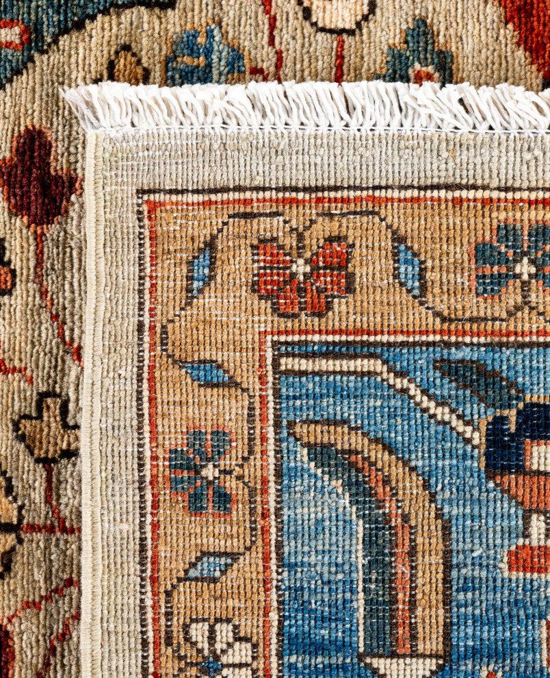 Serapi One-of-a-Kind Hand-Knotted Area Rug Ivory, 9'0" x 11'10"